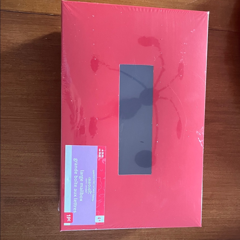 Red Decorative Large Mailbox Card Holder Box perfect for Valentines Party